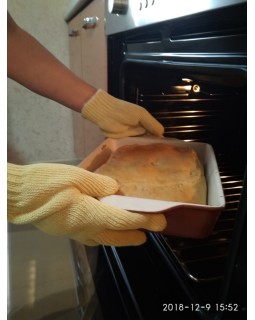 Арамидные (Кевлар) перчатки 3-х ниточные с х/б вставкой-foto2